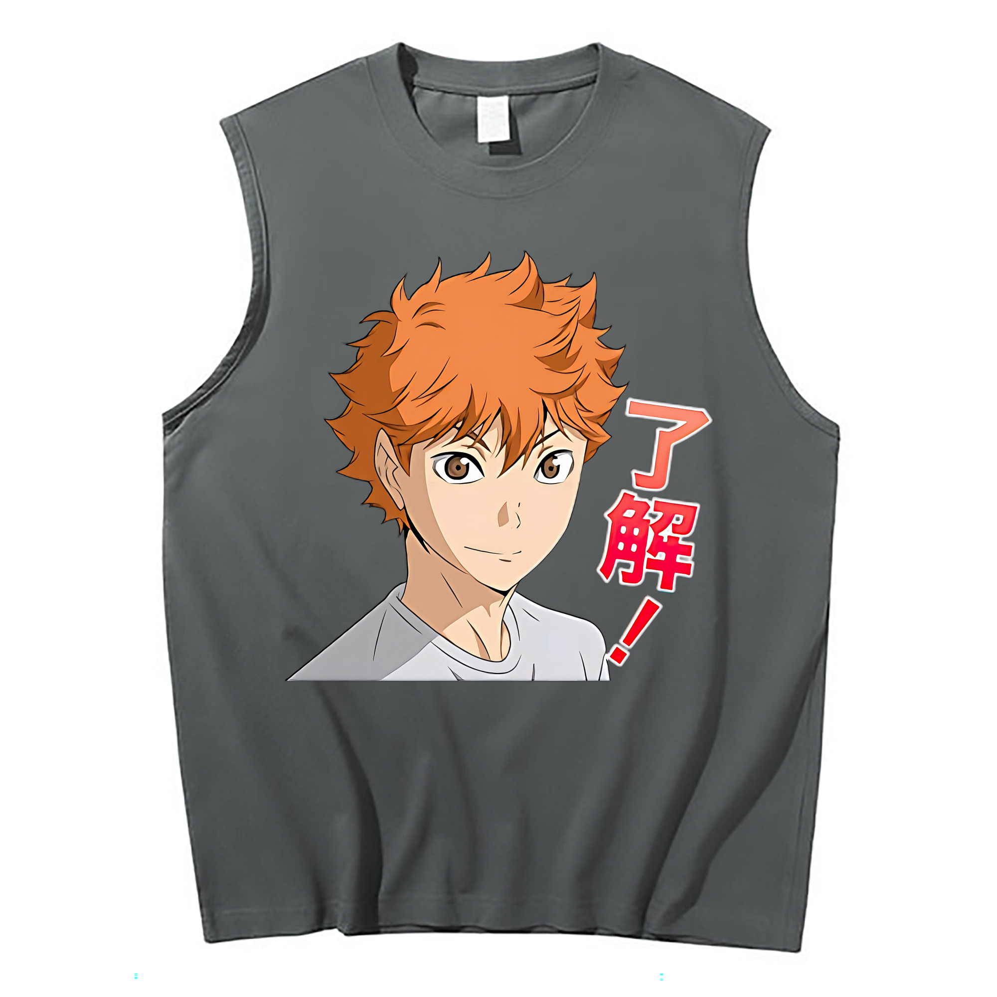 （画像用） ハイキュー!! Haikyu!! コットン100％タンクトップ（フロントプリント）